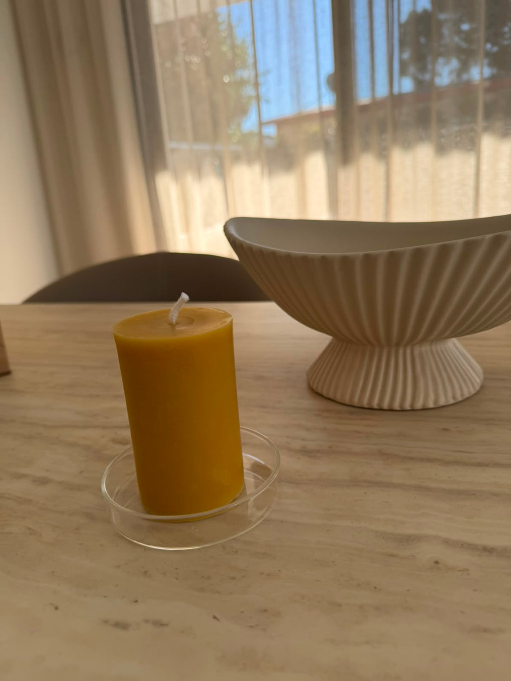 Beeswax Pillar Candle