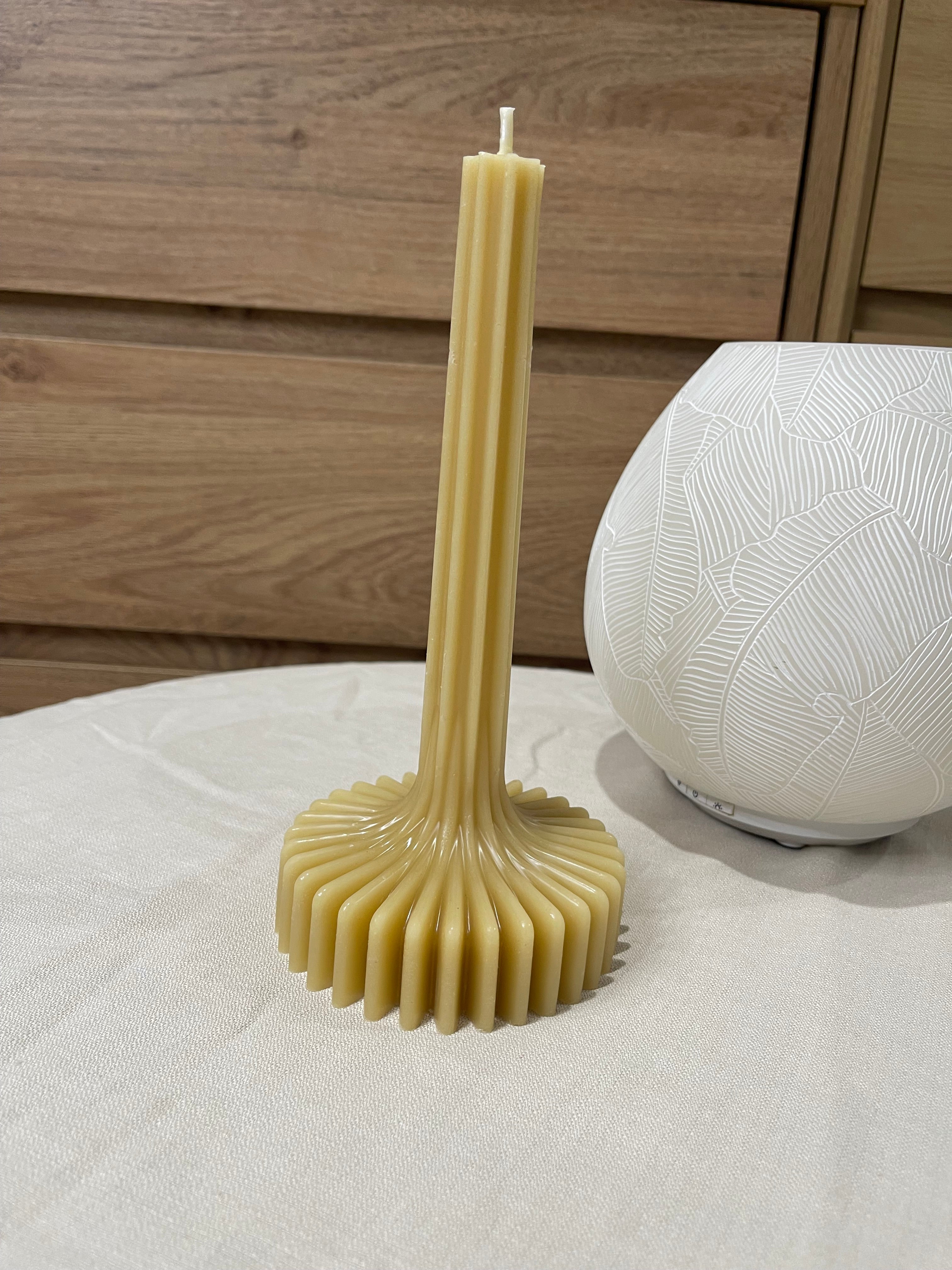 Fluted Spire Sculptural Candle