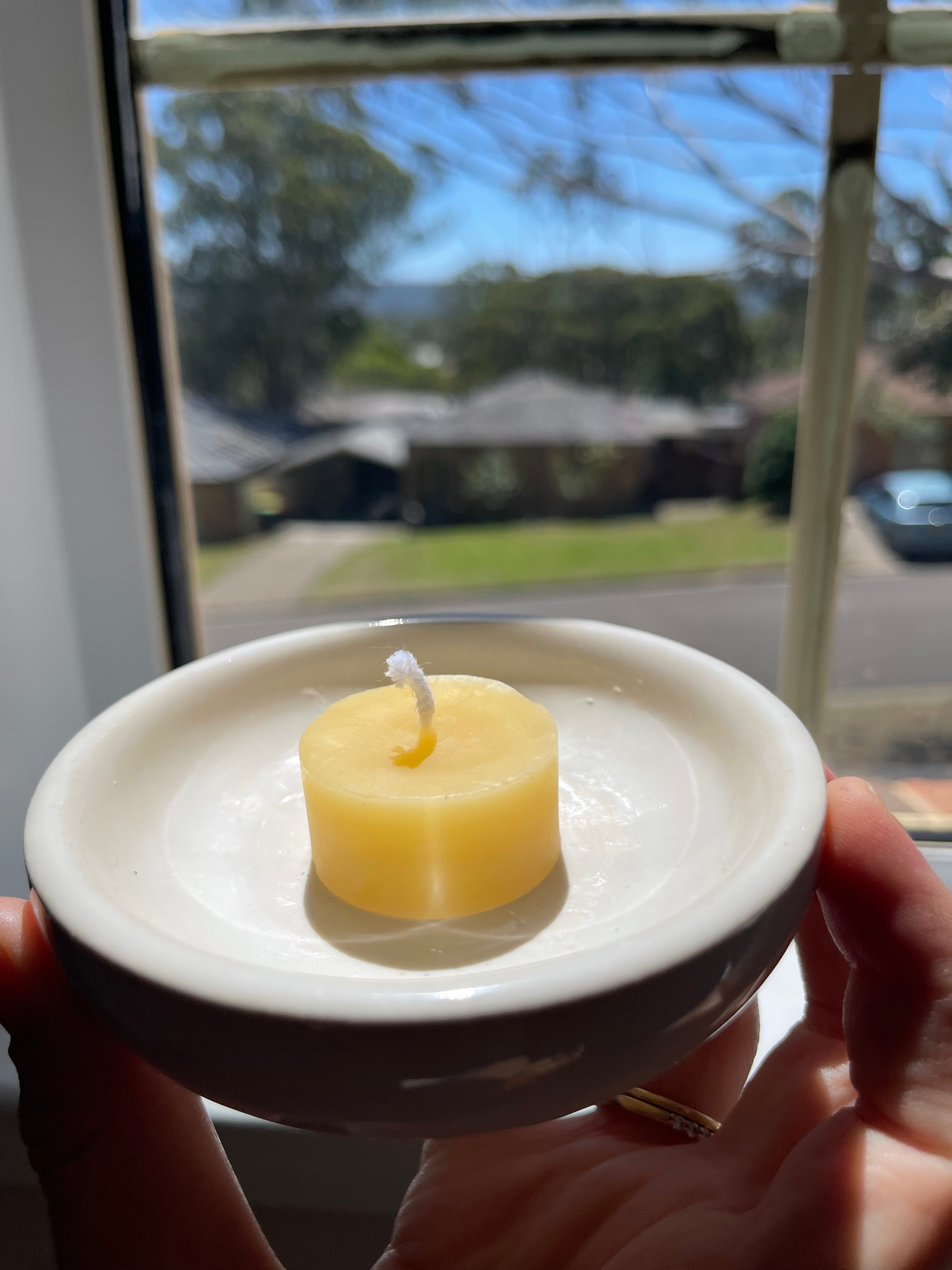 Handmade Australian Beeswax Tealight Candles - 8 Pack, 16 Pack, 24 Pack