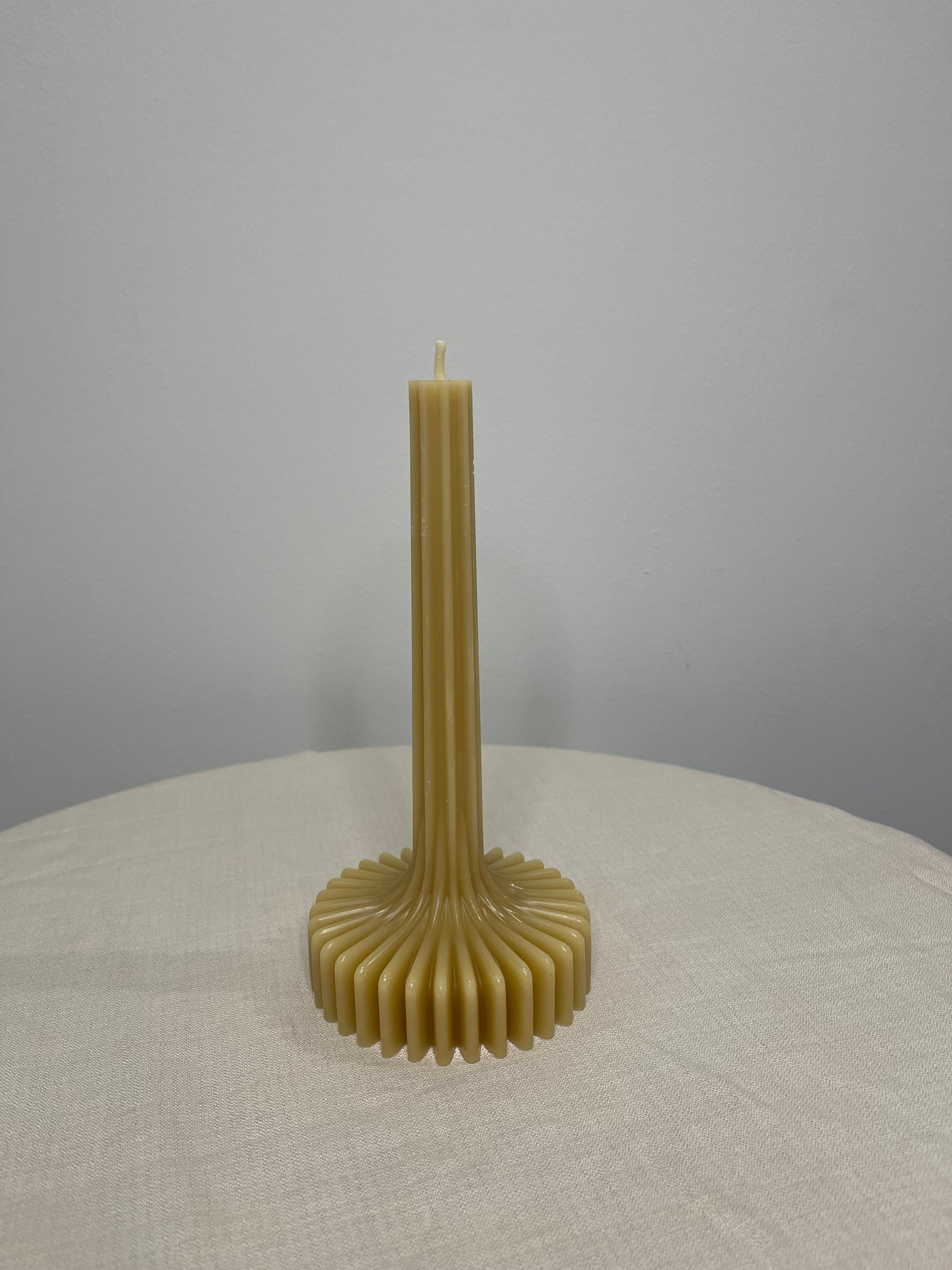 Fluted Spire Sculptural Candle