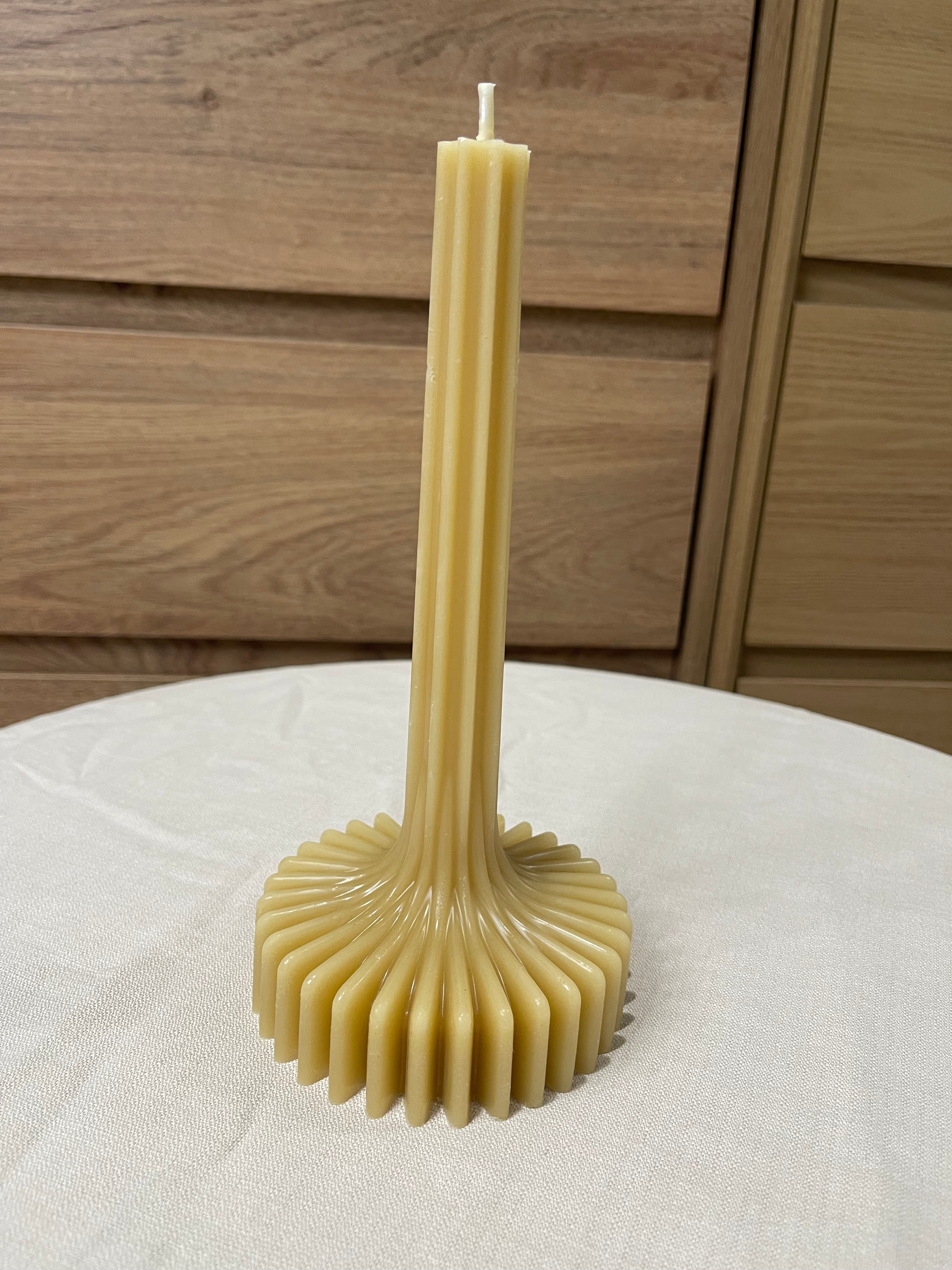 Fluted Spire Sculptural Candle