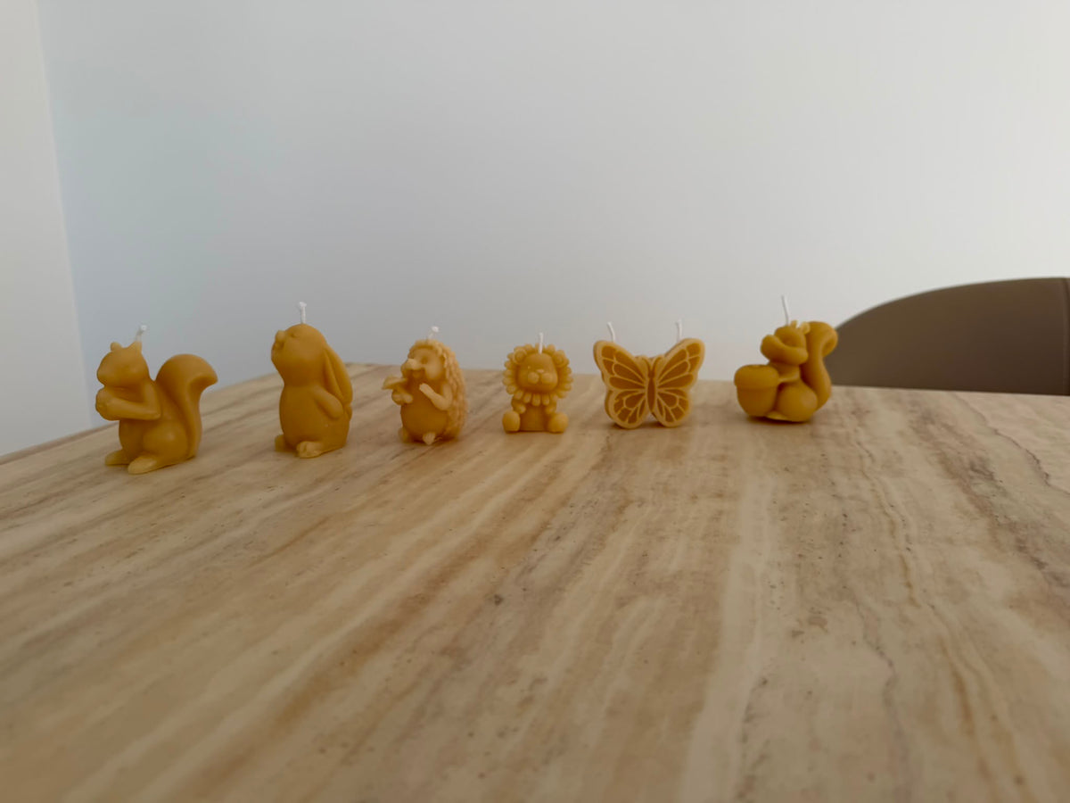 Baby Animal Pure Beeswax Candles