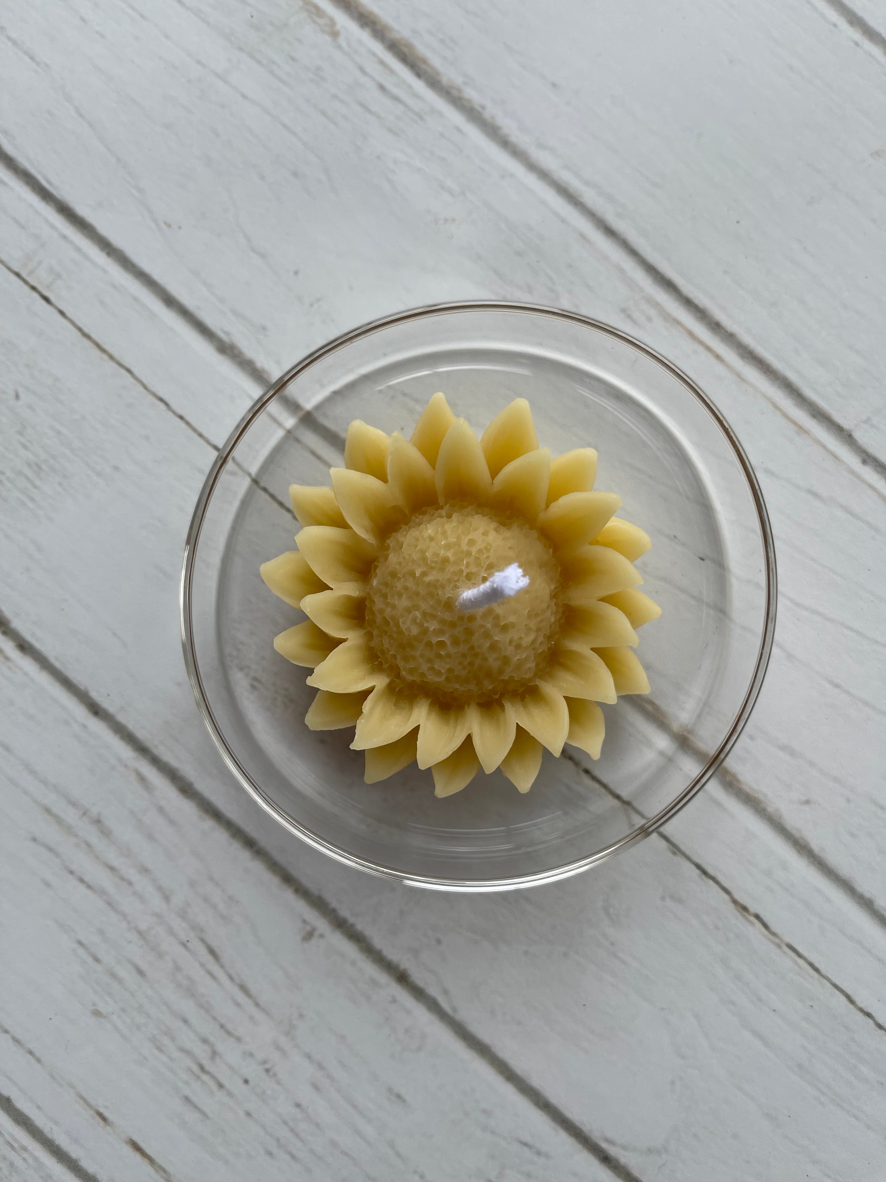 Beeswax Sunflower Candle