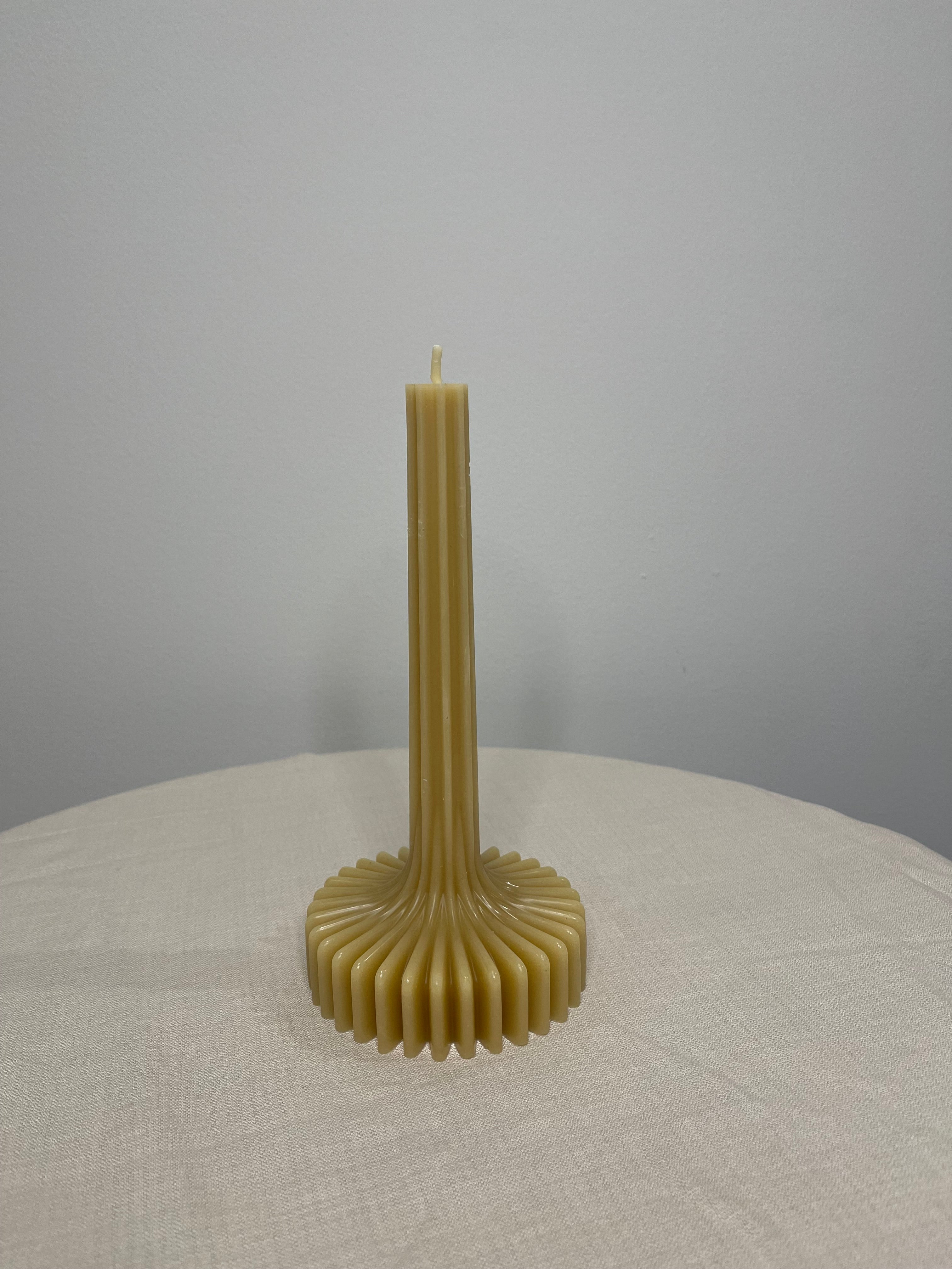 Fluted Spire Sculptural Candle
