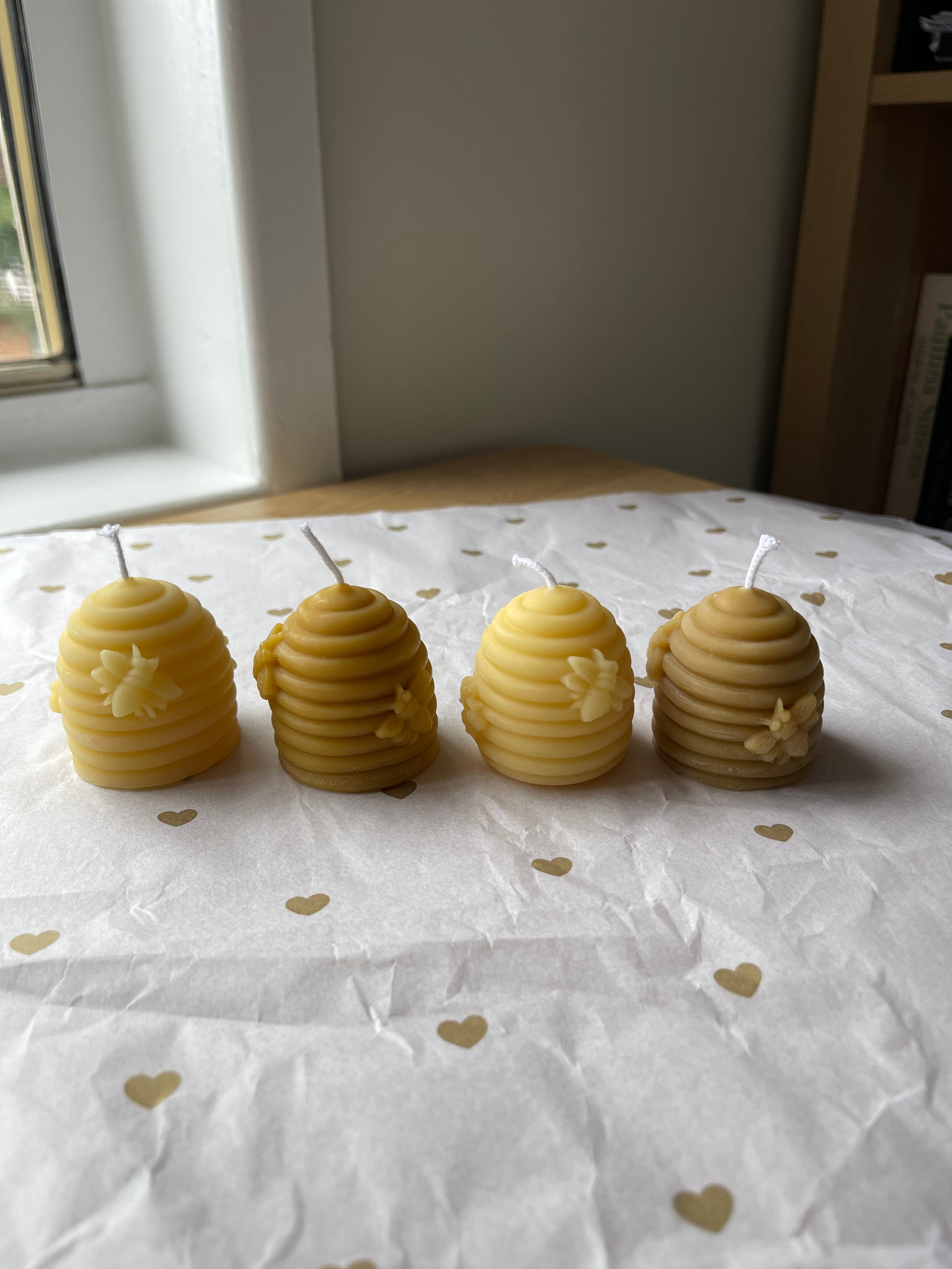 Beeswax Beehive Candle Set