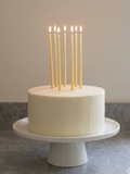 Slim Beeswax Birthday Candles 6 Pack
