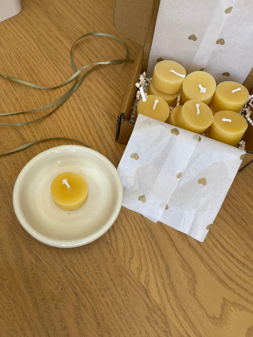 Handmade Australian Beeswax Tealight Candles - 8 Pack, 16 Pack, 24 Pack