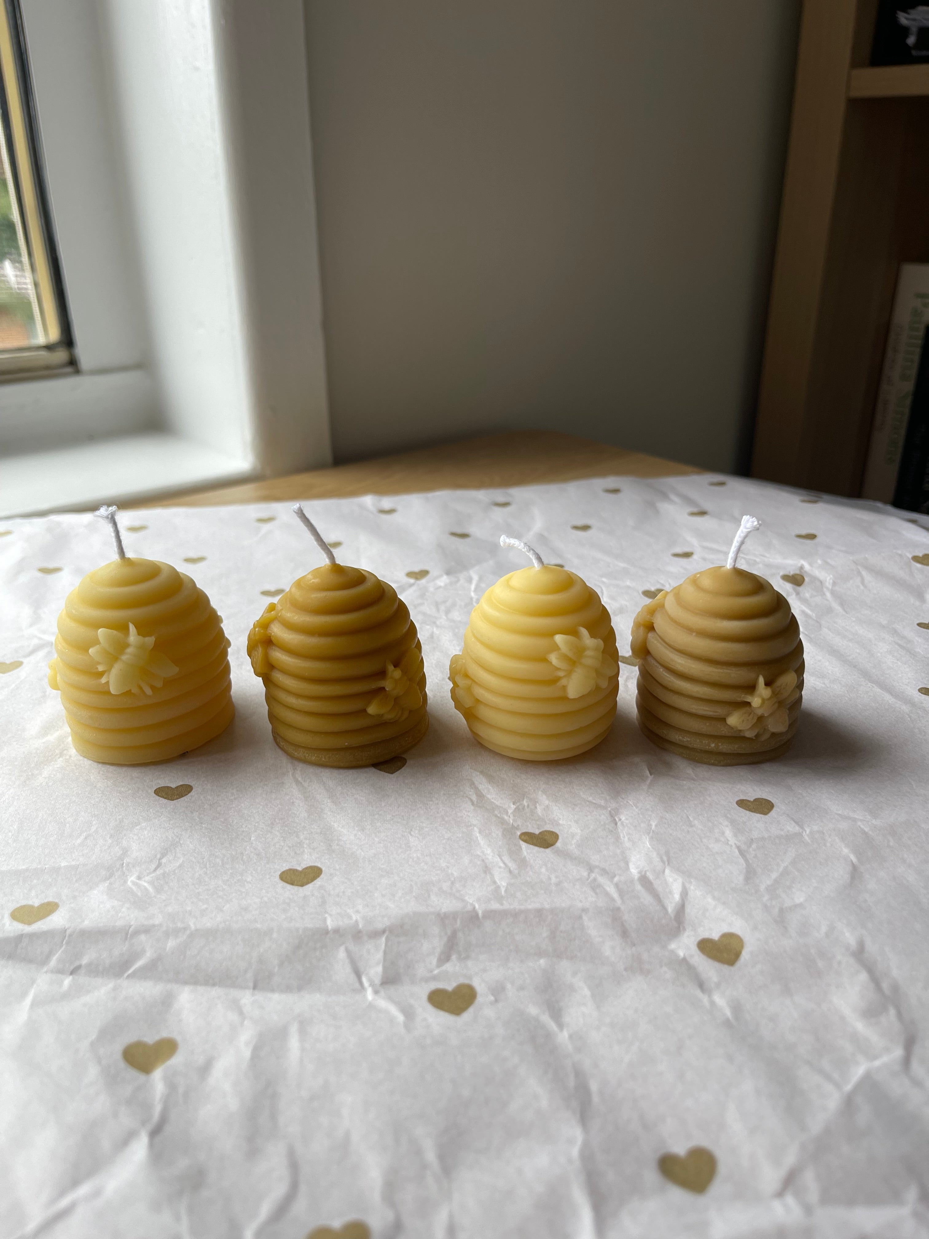 Beeswax Beehive Candle Set