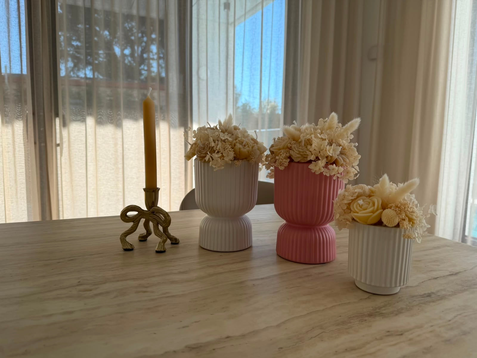 Pure Beeswax Taper Candle