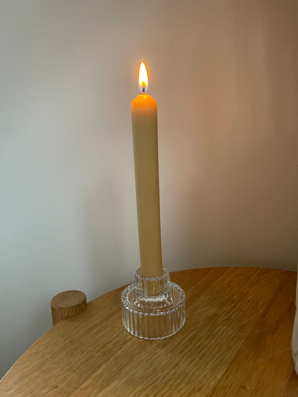 Pure Beeswax Taper Candle