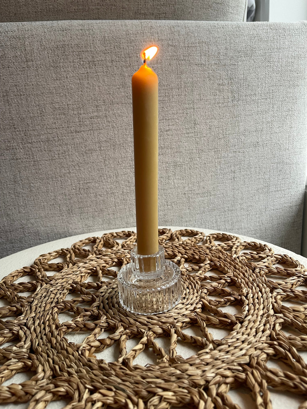 Pure Beeswax Taper Candle