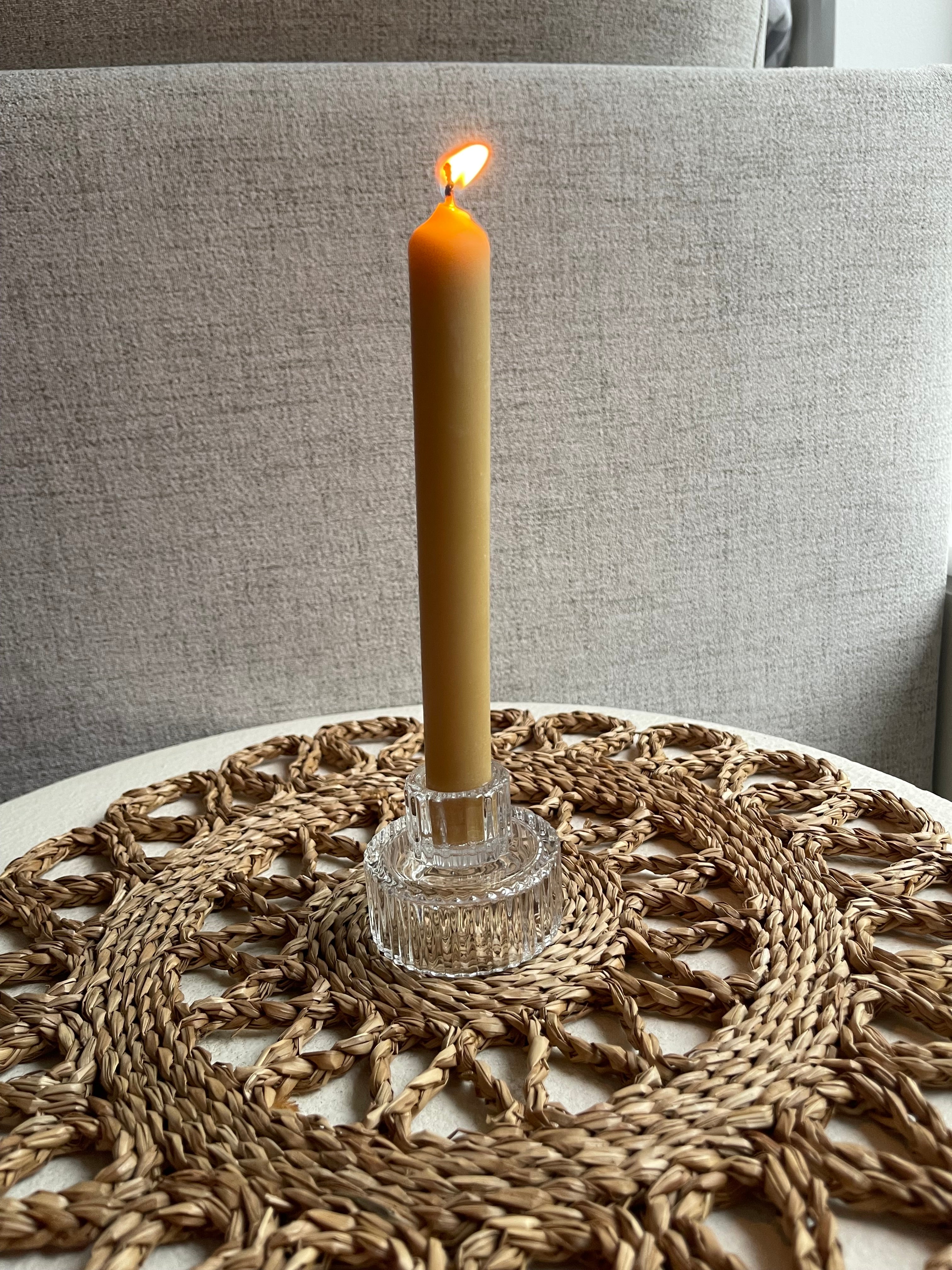 Pure Beeswax Taper Candle