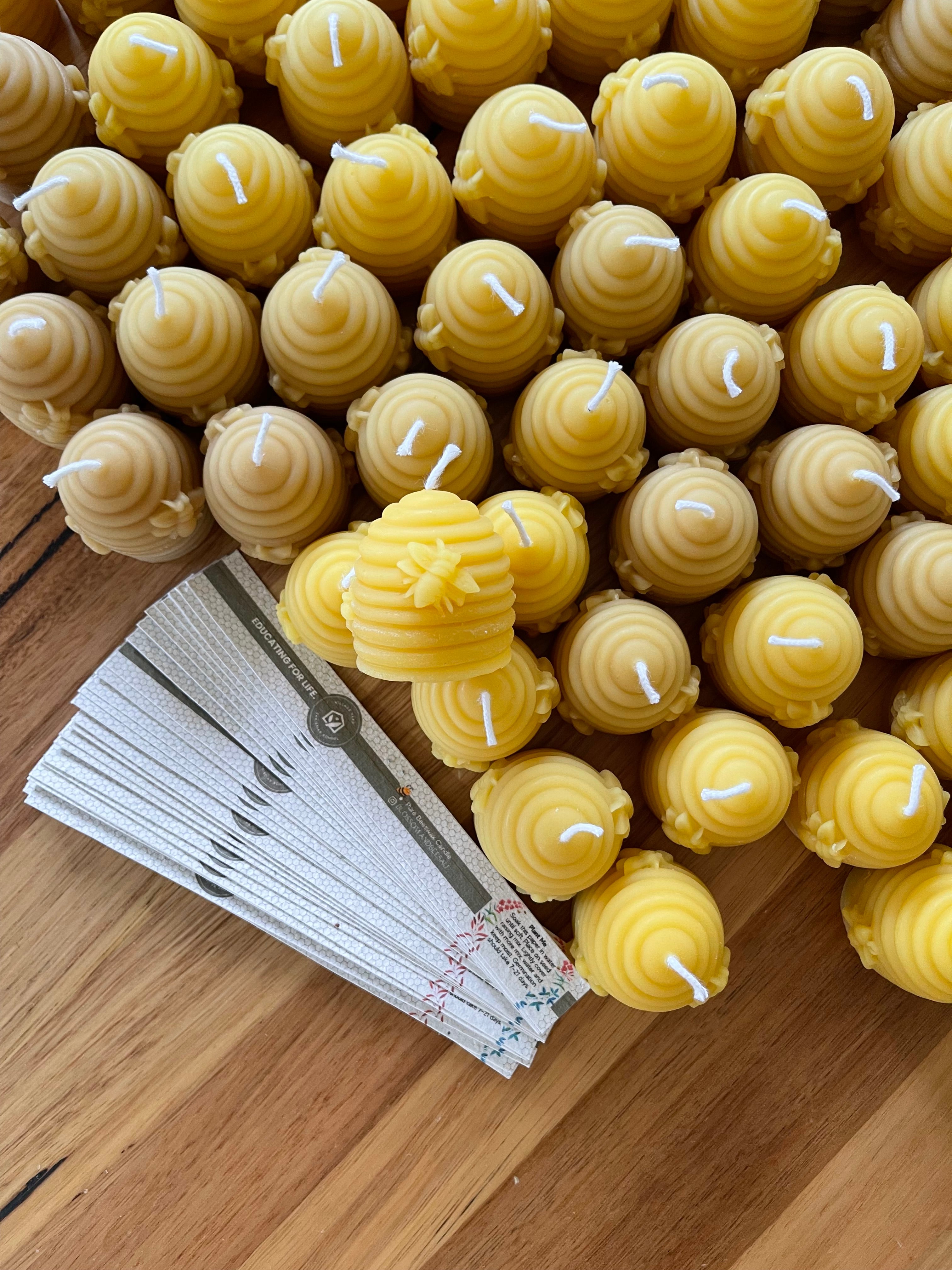 Beeswax Beehive Candle Set